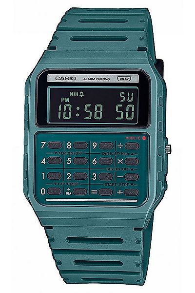 CASIO VINTAGE Digitaluhr mit Taschenrechner Vintage Edgy Petrol günstig online kaufen