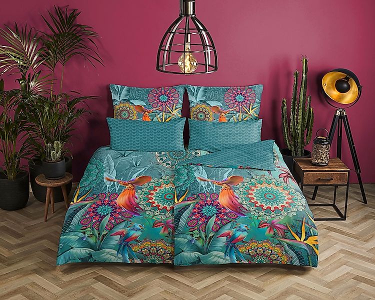 hip Wendebettwäsche "Lovise" 2 Stk. Mako-Satin, 135x200, Reißverschluss, We günstig online kaufen