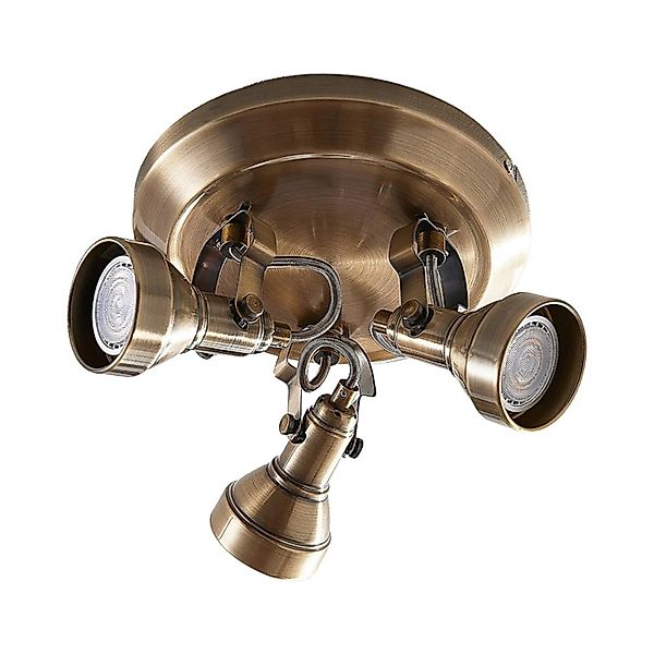 Lindby Deckenlampe Perseas 9620245 Retro Vintage Antik in Bronze aus Metall günstig online kaufen