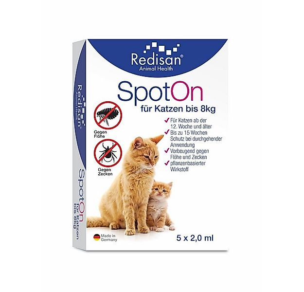 Redisan Zeckenschutzmittel Redisan® Katzen Spot on Pflanzenbasiertes Zecken günstig online kaufen