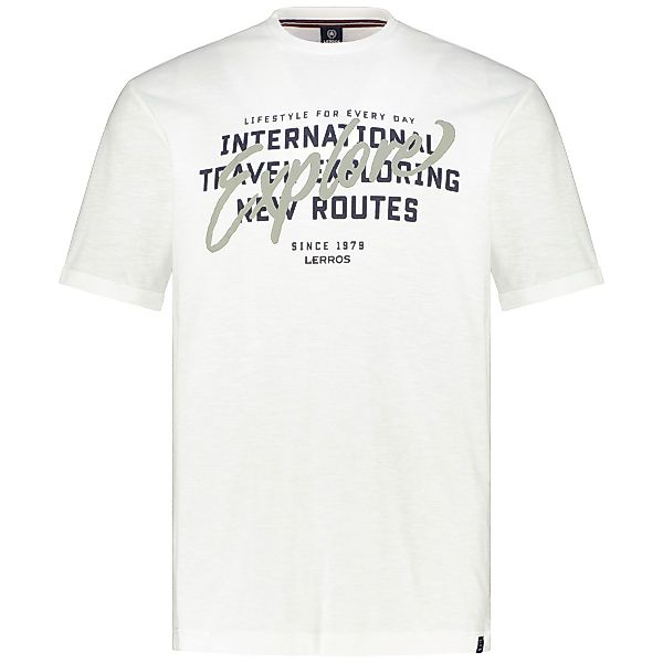 Lerros T-Shirt mit Print Farbe weiß Größe: 3XL günstig online kaufen