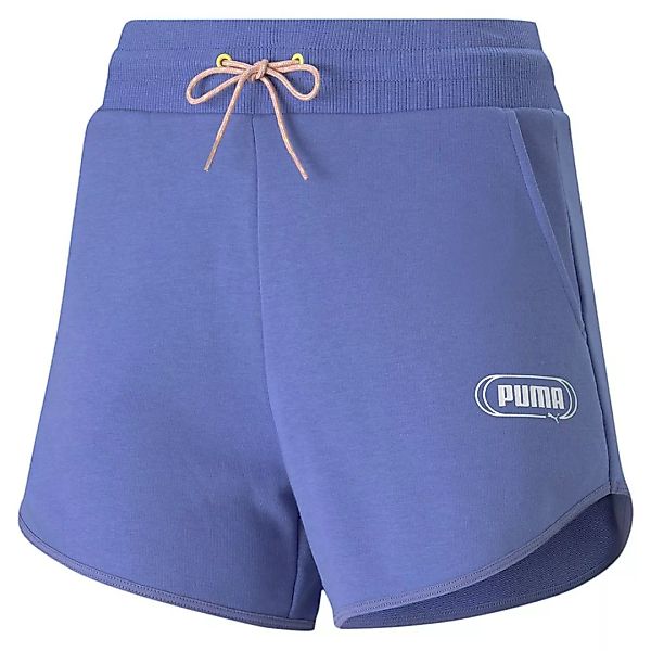 Puma Rebel High Waist 4´´ Shorts Hosen M Hazy Blue günstig online kaufen