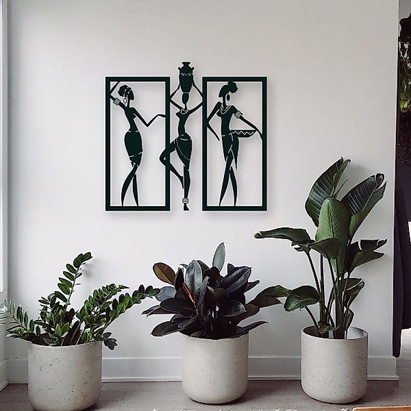 WoodFriends Wandbild aus Holz Afrikanische Frauen günstig online kaufen