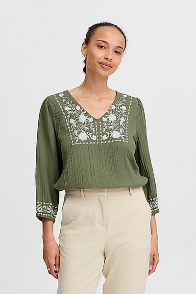 b.young Kurzarmbluse BYICOLET VNECK BLOUSE - leichte Baumwoll-Kurzarmbluse günstig online kaufen