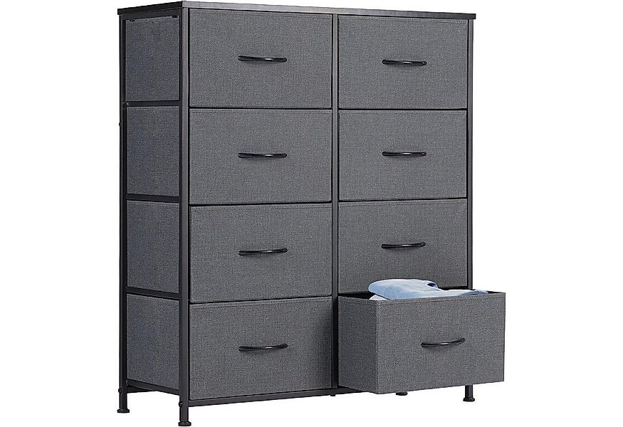 DUMOS Stauraumschrank Kommode mit Stoffschubladen, Stoffkommode für Schlafz günstig online kaufen