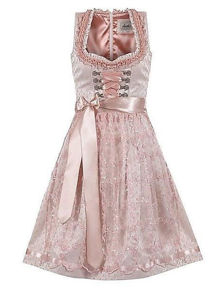 Trachten24.de Dirndl Midi Dirndl Bea rose (2-tlg) Rockteil 60cm günstig online kaufen