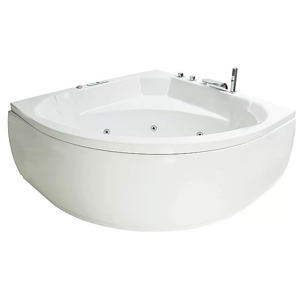 Basera® Indoor Eck-Whirlpool Badewanne Korfu Classic 155 x 155 cm günstig online kaufen