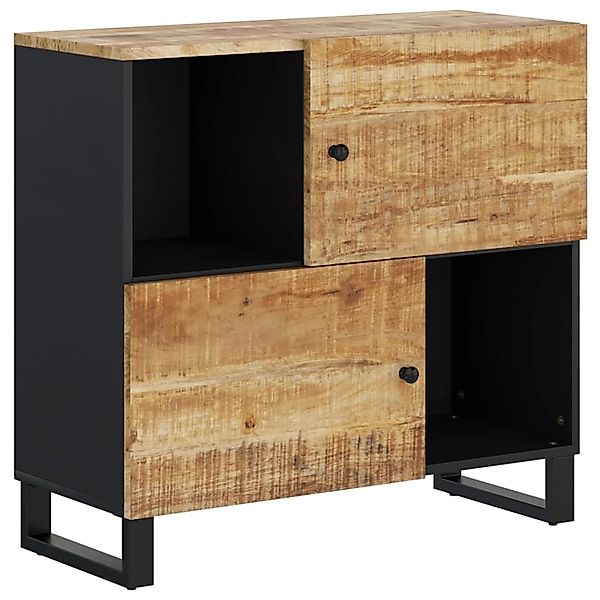 vidaXL Sideboard mit 2 Türen 80x33x75 cm Massivholz Mango 352921 günstig online kaufen