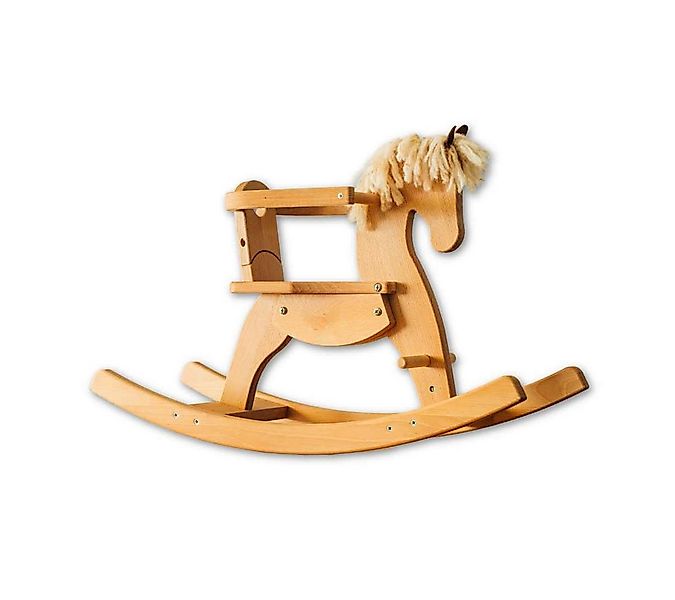 Jamso Design Schaukelpferd EMMY Schaukelpferd, Holz, Leder, Wolle, 100% Nat günstig online kaufen