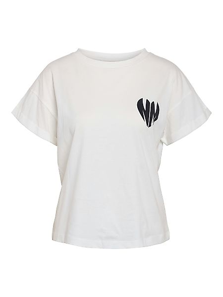 Noisy may T-Shirt Design mit Herz-Print günstig online kaufen