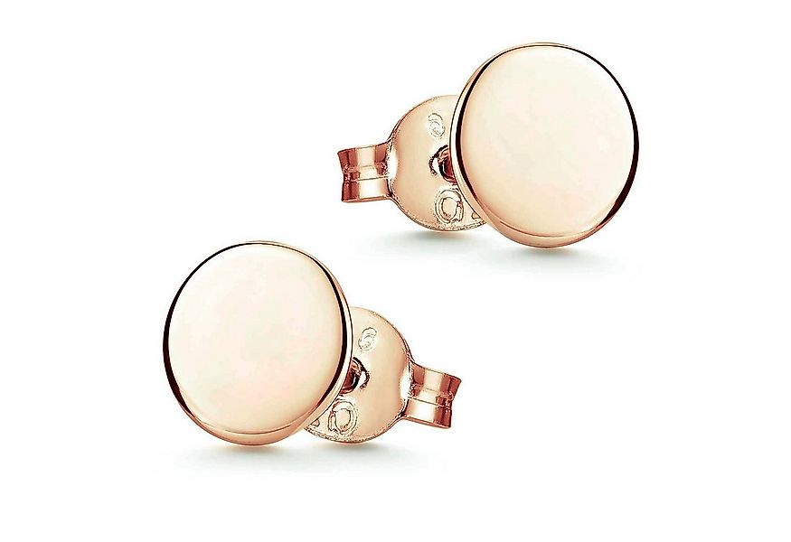 Materia Paar Ohrstecker Plättchen Basic Rosegold Ohrringe klein 3-7mm SO-25 günstig online kaufen