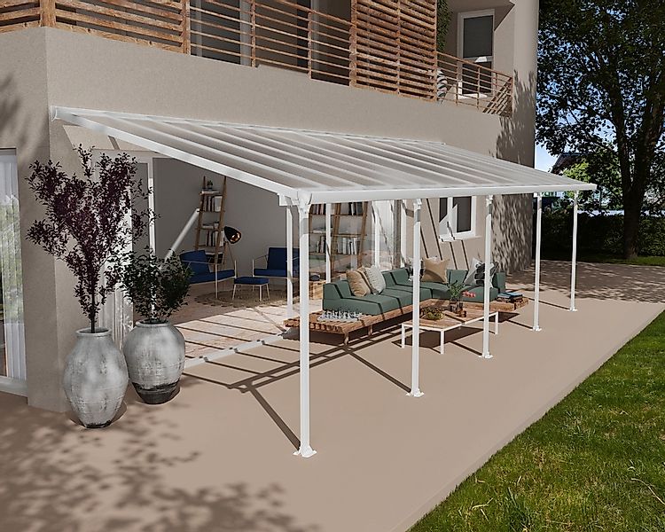 Palram - Canopia Terrassenüberdachung Feria Weiß 3x9.15 günstig online kaufen