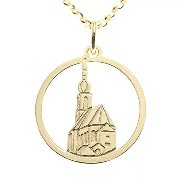Goettgen Anhänger Ramsauer Kirche St. Sebastian 925 Silber vergoldet mit Ke günstig online kaufen