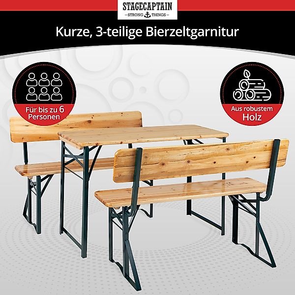 Stagecaptain Bierzeltgarnitur Hirschgarten BB-119 Sitzgarnitur mit günstig online kaufen