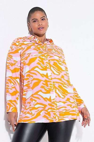 Studio Untold Hemdbluse Hemdbluse Boxy Shape Zebra-Camouflage günstig online kaufen