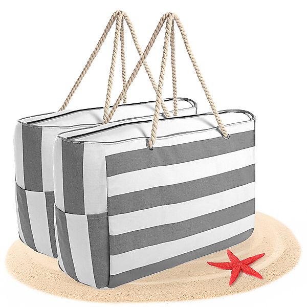 BigDean Strandtasche Badetasche XXL 2 Stück günstig online kaufen