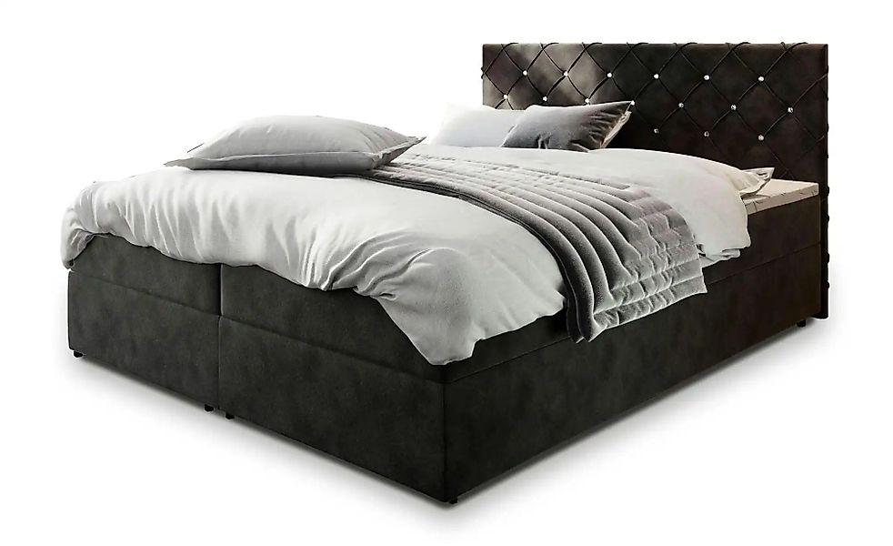 MASSENO Boxbett mit Bettkasten Riva ¦ schwarz ¦ Maße (cm): B: 160 H: 98 Bet günstig online kaufen