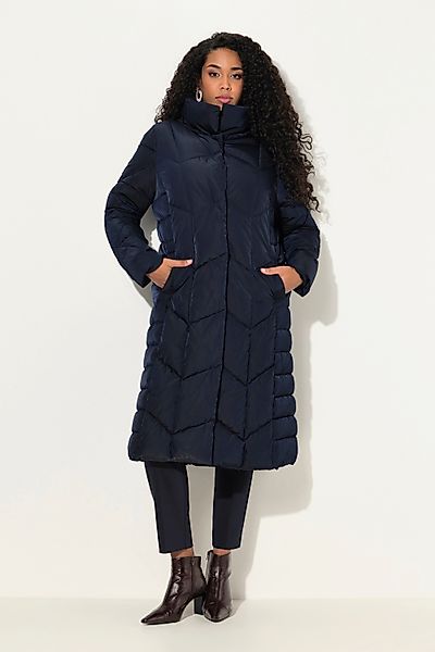 Ulla Popken Wintermantel Steppmantel A-Linie Stehkragen günstig online kaufen