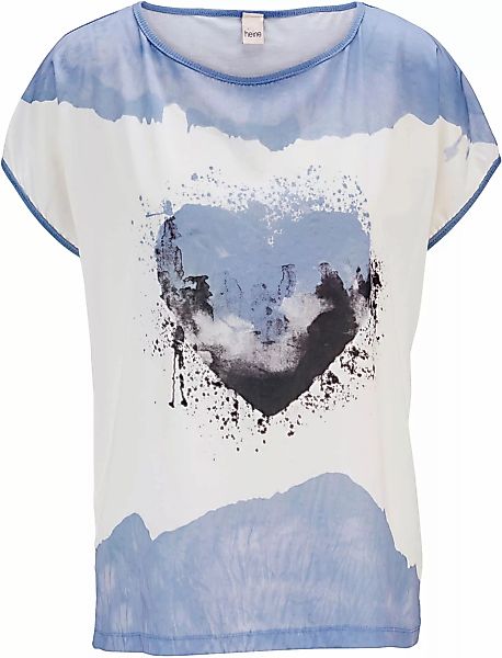 heine Rundhalsshirt "Druck-Shirt", (1 tlg.) günstig online kaufen