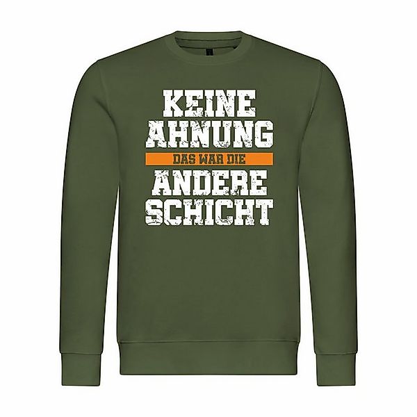 deinshirt Rundhalspullover Herren Pullover KEINE AHNUNG das war die andere günstig online kaufen