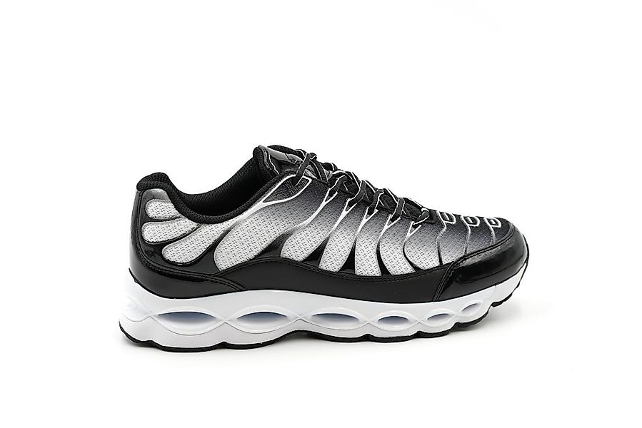 Sonderpostendiscount Herrensneaker Black/White mit gedämpfter Sohle C1001-6 günstig online kaufen