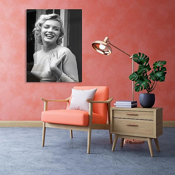 queence Acrylglasbild "Marilyn" Frau  Schwarz-Weiß  Stars Fine Art-Print in günstig online kaufen