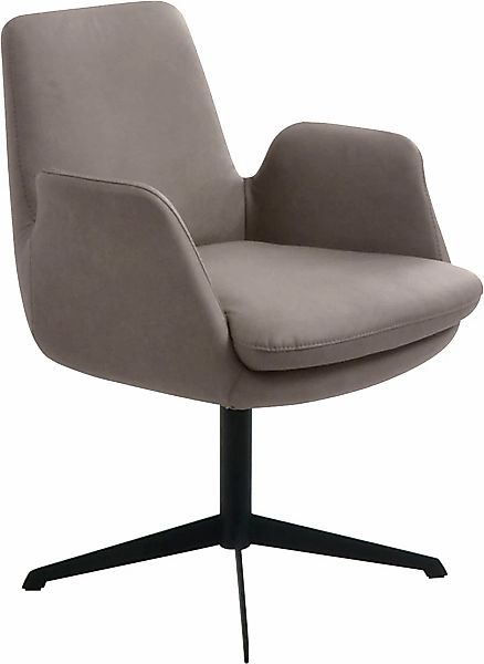 K+W Komfort & Wohnen Drehstuhl "Cube", Leder CLOUD, Rückholfunktion, Unterg günstig online kaufen