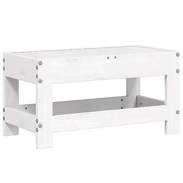 vidaXL Sofaelement Gartenhocker Weiß 62x30x32 cm günstig online kaufen