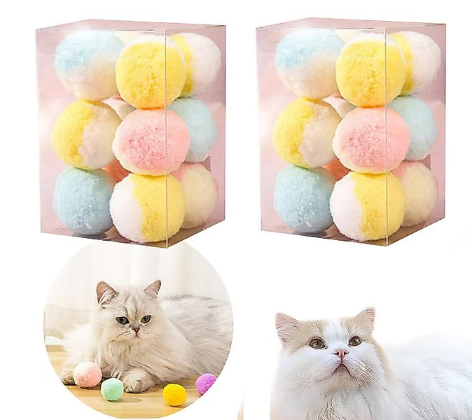 POPOLIC Tier-Beschäftigungsspielzeug Katzenspielzeug-Ball, 12 Stück Leiser günstig online kaufen