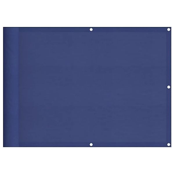 vidaXL Balkon-Sichtschutz Blau 75x700 cm 100 % Polyester-Oxford 4000277 günstig online kaufen