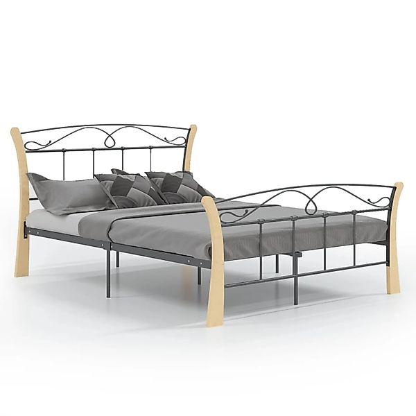 Bett Schwarz Metall 120x200 Cm günstig online kaufen