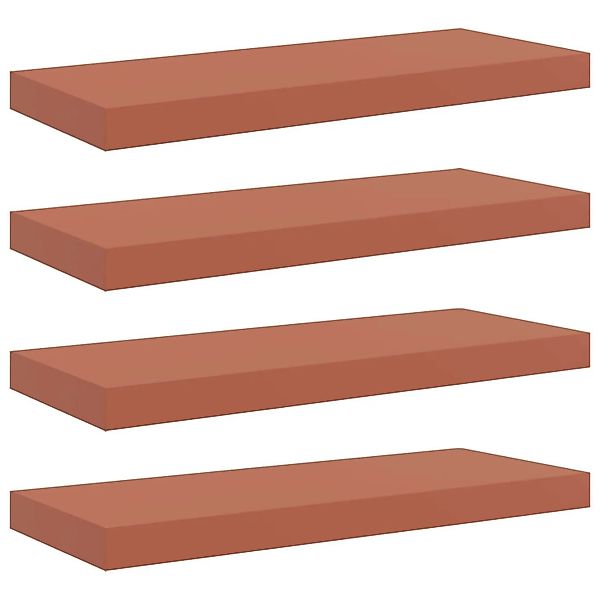 vidaXL Wandregal Wandmontiert 4 Stk Rot 60 x 23 x 4 cm Holzwerkstoff 420199 günstig online kaufen