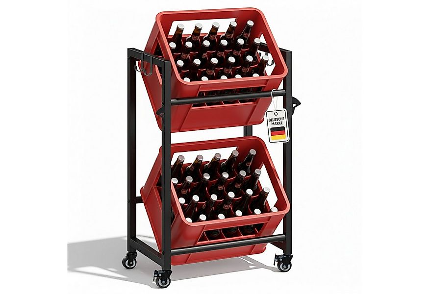 Roxlin Ablageregal Getränkekistenregal für 3/6 Kisten – Metallregal mit Abl günstig online kaufen