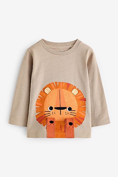 Next Langarmshirt Langärmeliges T-Shirt mit interaktivem günstig online kaufen