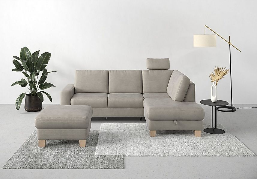 Home affaire Ecksofa Summer L-Form, mit Ottomane, wahlweise mit Bettfunktio günstig online kaufen