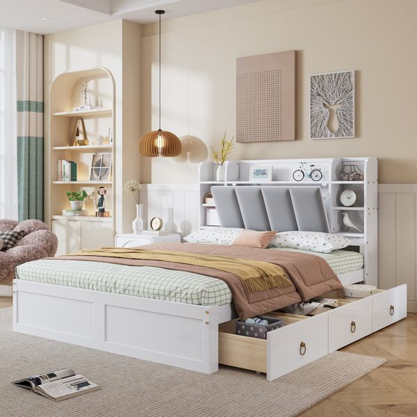 Flieks Massivholzbett, Doppelbett Polsterbett 140x200cm mit günstig online kaufen