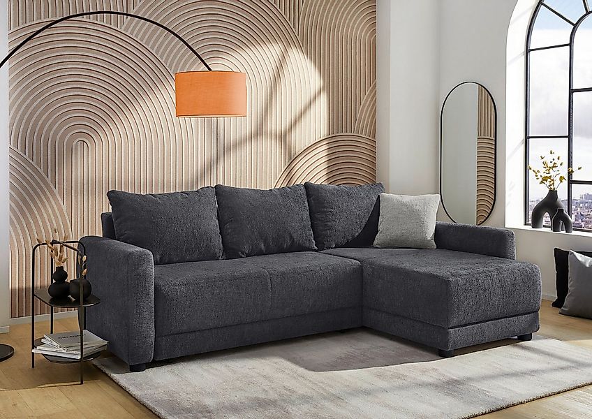 Jockenhöfer Gruppe Ecksofa Venezia L-Form, B: 234 cm, mit Bettfunktion, Bet günstig online kaufen