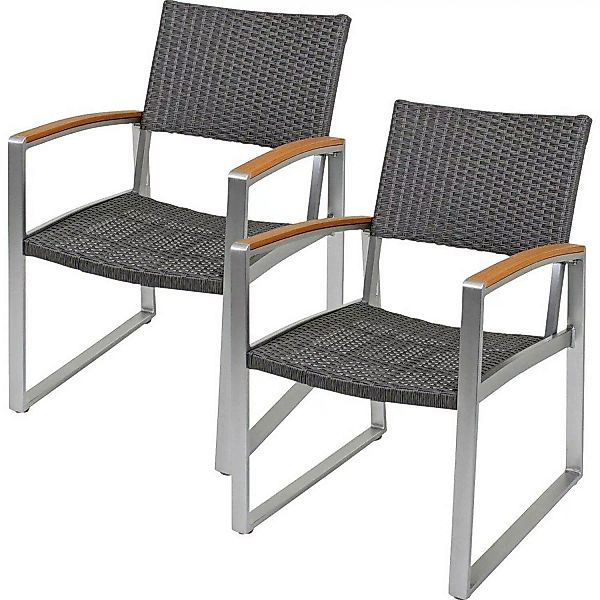 Stuhl mit Armlehne 2er Set GARDA-120, B/H/T: ca. 56/84/66 cm günstig online kaufen