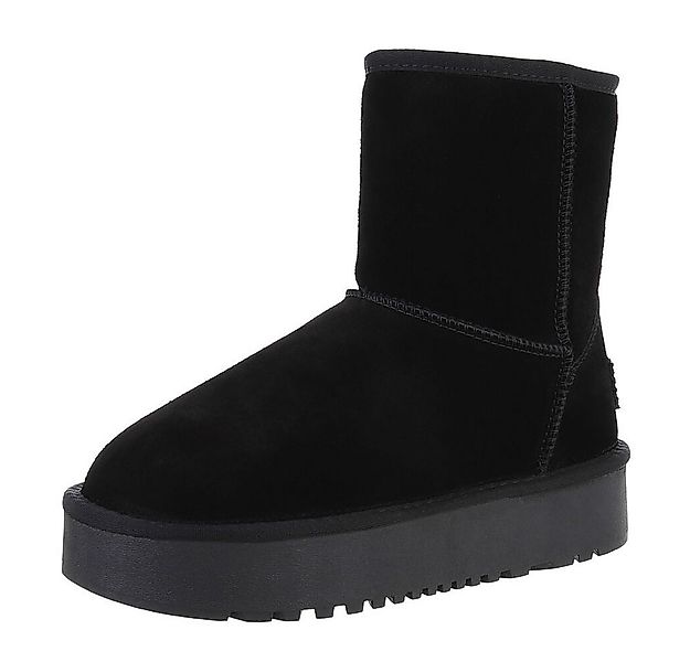 Ital-Design Damen Snowboots Freizeit Snowboots (87214420) Flach Plateaustie günstig online kaufen