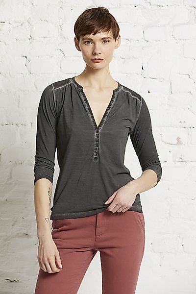 Damen Bluse "Henley Blouse 3/4 m.t." günstig online kaufen