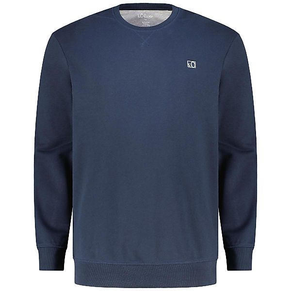 s.Oliver Sweatshirt aus Baumwollmischung Farbe blau Größe: 4XL günstig online kaufen