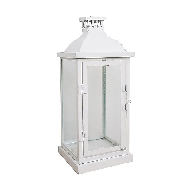 Grafelstein Kerzenlaterne Laterne MARSEILLE weiß aus Metall H31,5cm Metalll günstig online kaufen