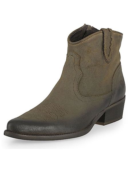 Felmini Stiefelette Veloursleder Cowboy Stiefelette günstig online kaufen