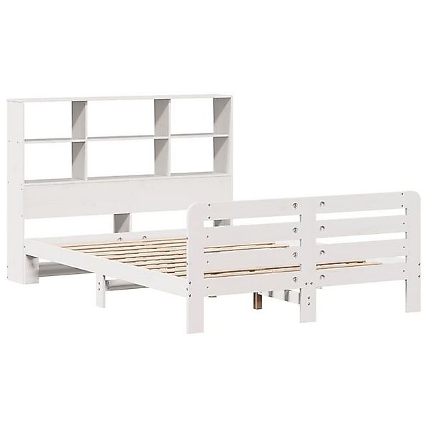 vidaXL Bett Massivholzbett ohne Matratze Weiß 120x190 cm Kiefernholz günstig online kaufen