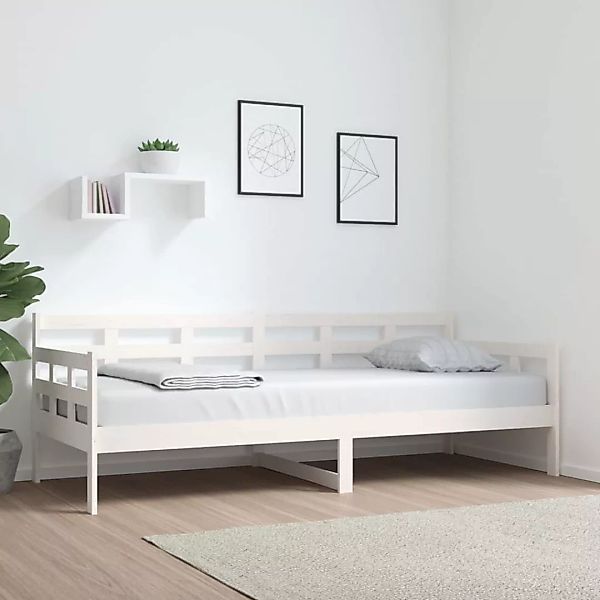 Vidaxl Tagesbett Weiß Massivholz Kiefer 80x200 Cm günstig online kaufen