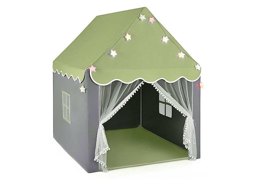 KOMFOTTEU Spielzelt Kinderhauszelt mit Netzfenster, für Kinder ab 3 Jahren günstig online kaufen