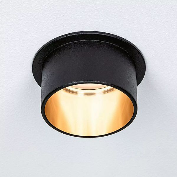 Paulmann Gil LED-Einbau schwarz matt/gold 3er-Set günstig online kaufen