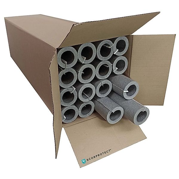 Scorprotect Karton  Graue PE Rohrisolierung Selbstklebend 42 X 13 X 1 Meter günstig online kaufen