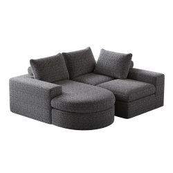 MODFU Sofa Modulares Chenille-Sofa mit Nackenkissen, günstig online kaufen