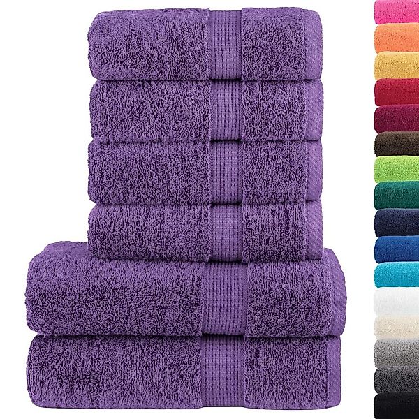 vidaXL Handtuch 6 tlg. Premium-Handtuch-Set SOLUND günstig online kaufen